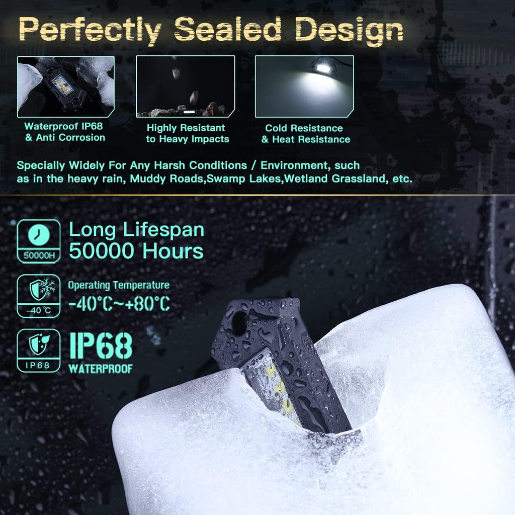 20Pods White LED Rock Lights M5203