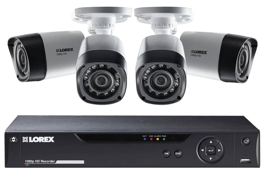 4 Cameras 8 Channel Weatherproof DVR Surveillance Security System A62972