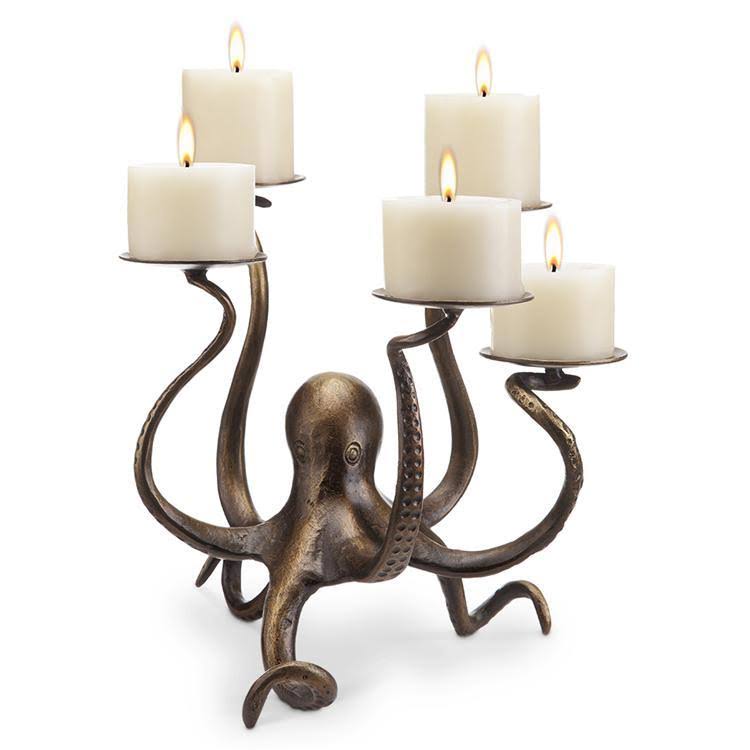Octopus Pillar Candelabra J17960