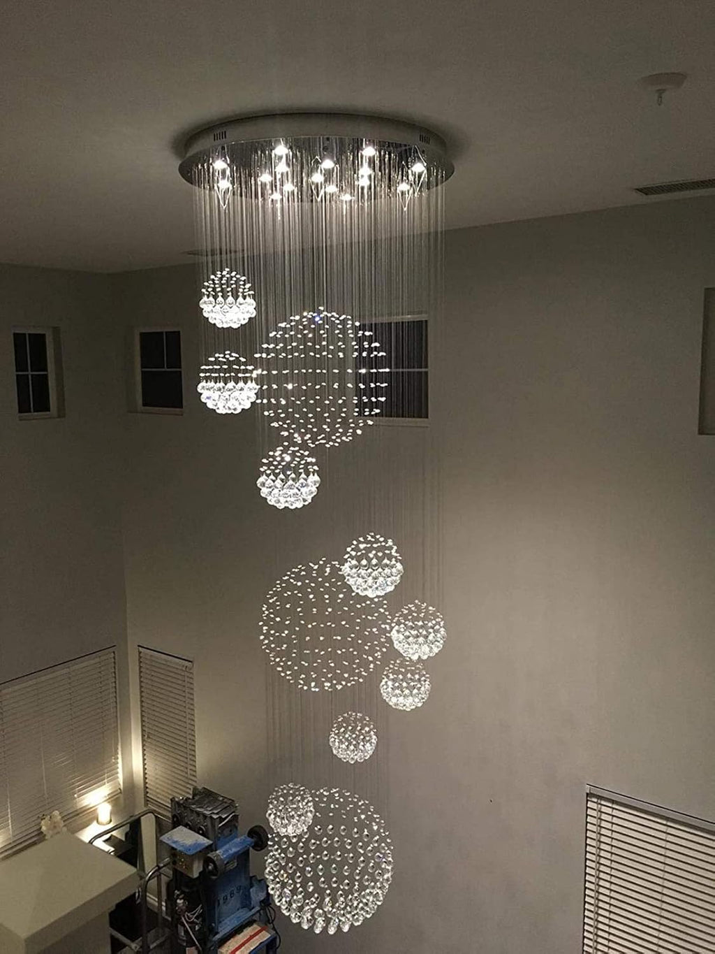 Crystal Chandelier, 13 Lights, Dia 31.5 X H86.6 F215448