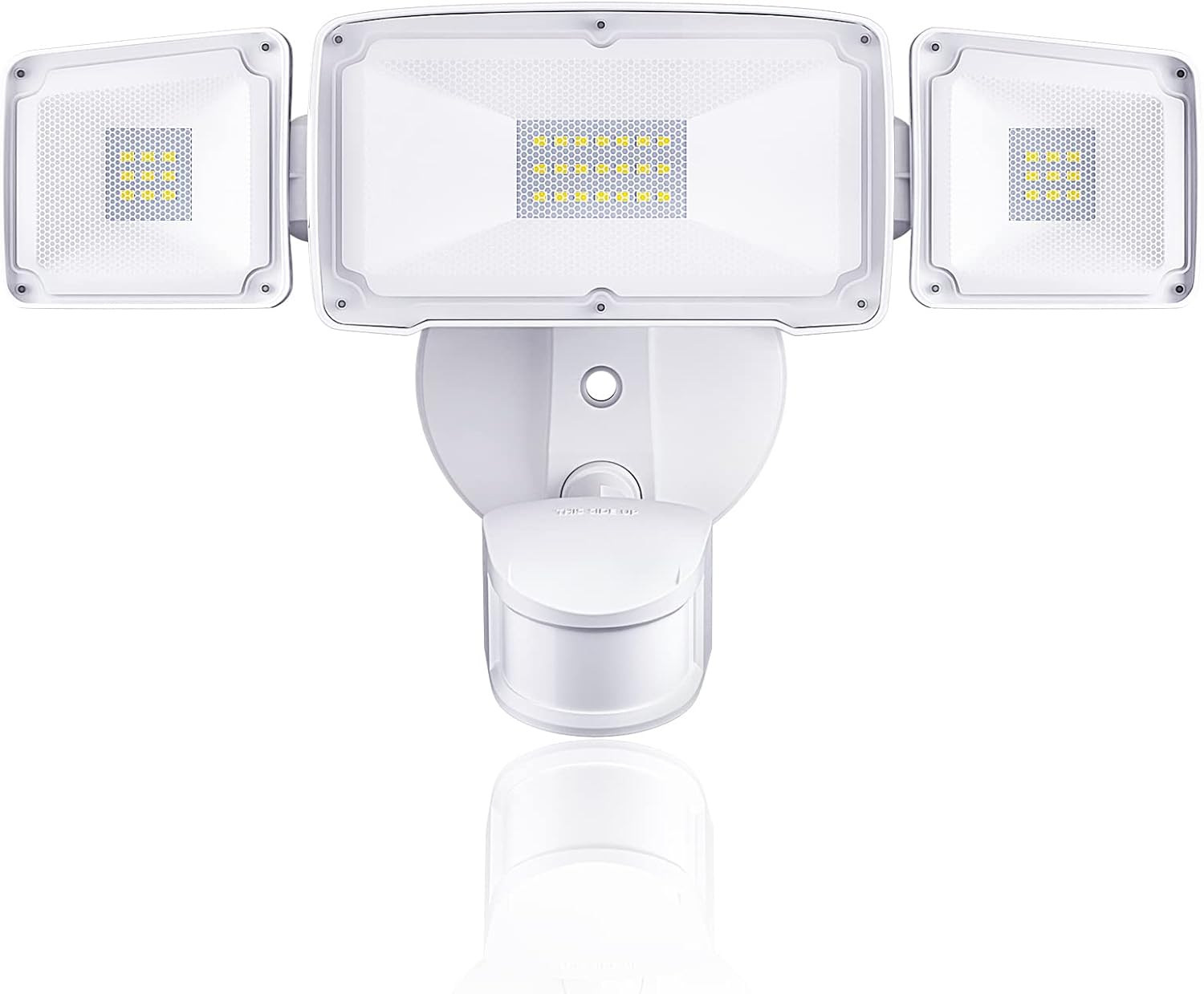 3 Head LED Security Lights with Motion Sensor, 40W, IP65 Waterproof, Brown, Pack of 2 Y8439