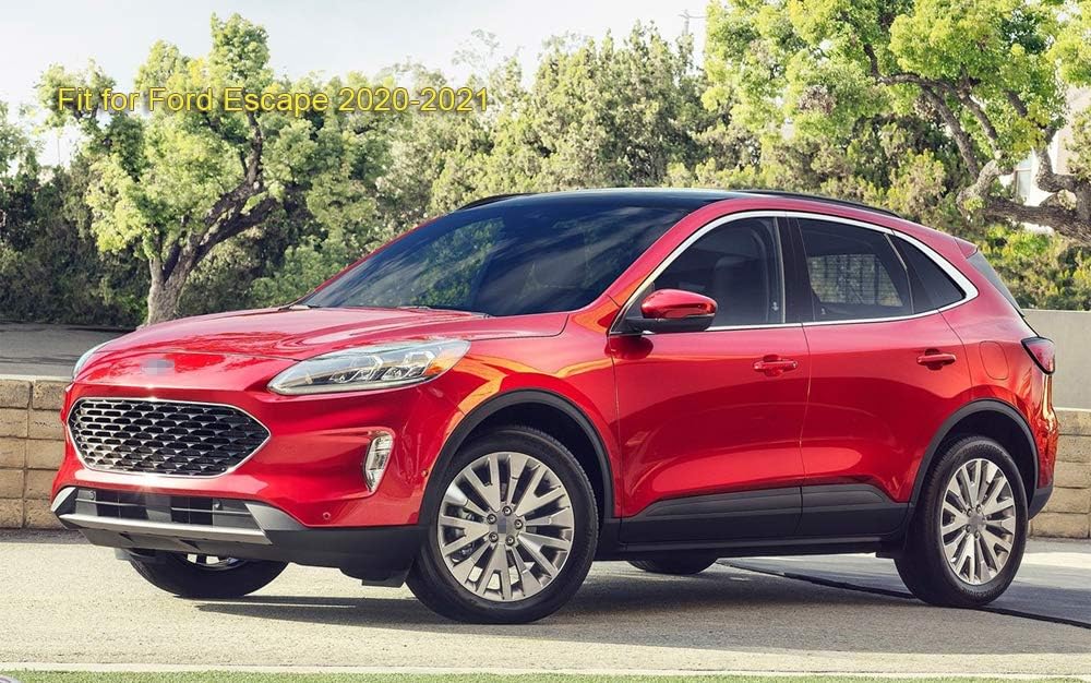 Car Window Visor Vent Shade Deflector Sun Rain Guards Compatible with 2020 2021 Ford Escape Pack of 2 V1556