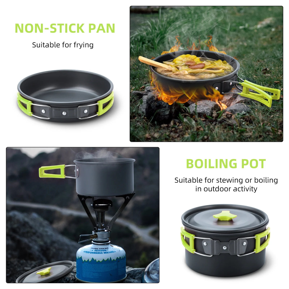 16pcs Camping Cookware Set R95878
