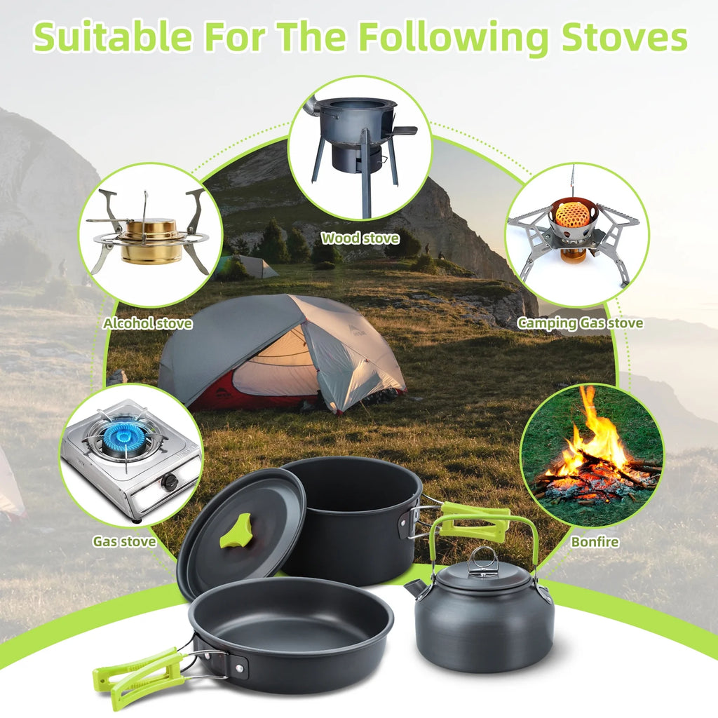16pcs Camping Cookware Set R95878