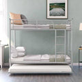 Twin-Over-Twin Metal Bunk Bed with Trundle G74585