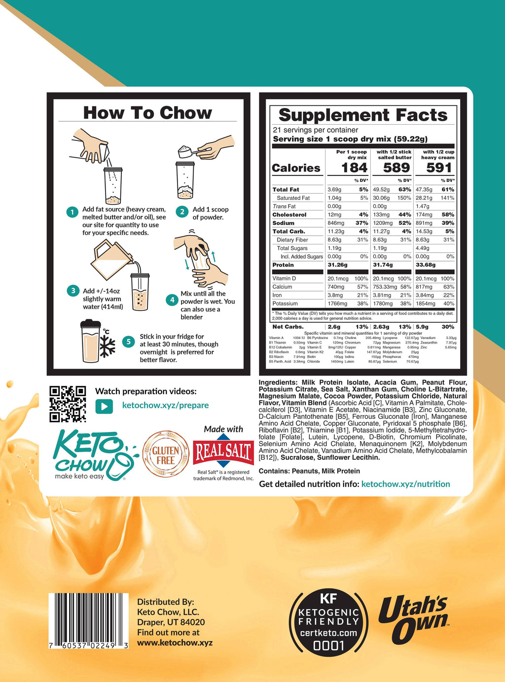 Eggnog Keto Meal Replacement Shakes X44710