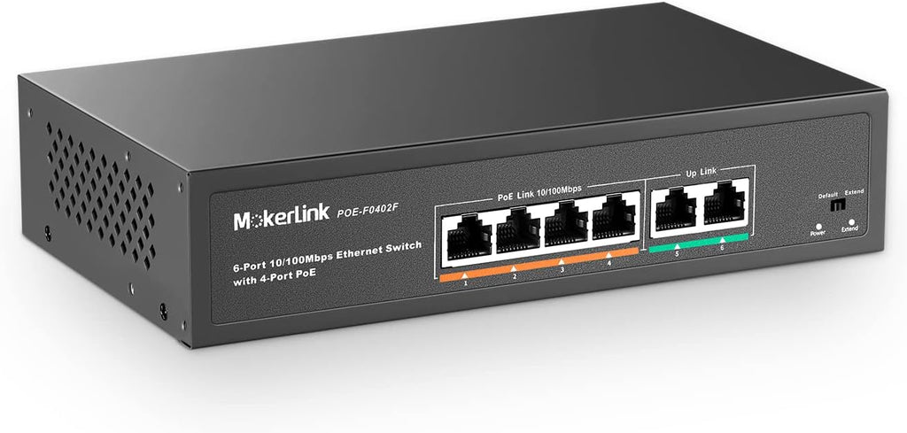 8 Port Gigabit PoE Switch, 120W, Metal Fanless Unmanaged, Pack of 2 R3392