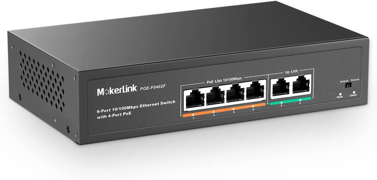 8 Port Gigabit PoE Switch, 120W, Metal Fanless Unmanaged, Pack of 2 R3392
