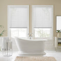 Faux Wood Cordless Shade in White K3824
