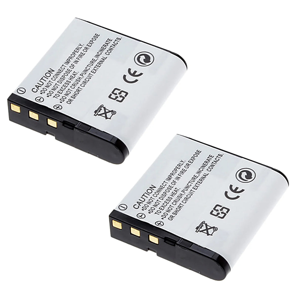 2-Pack High-Capacity Replacement Batteries with Rapid Travel Charger for Select Casio Cameras L701934
