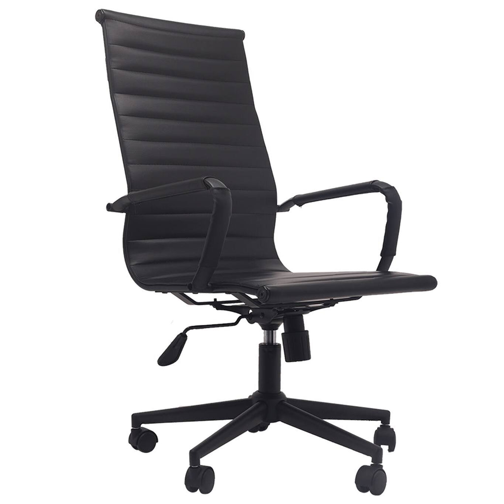 White Ergonomic High Back PU Leather Swivel Office Chair J2643