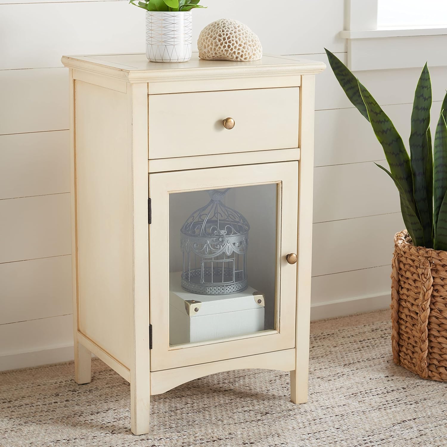 French Grey End Table T65988