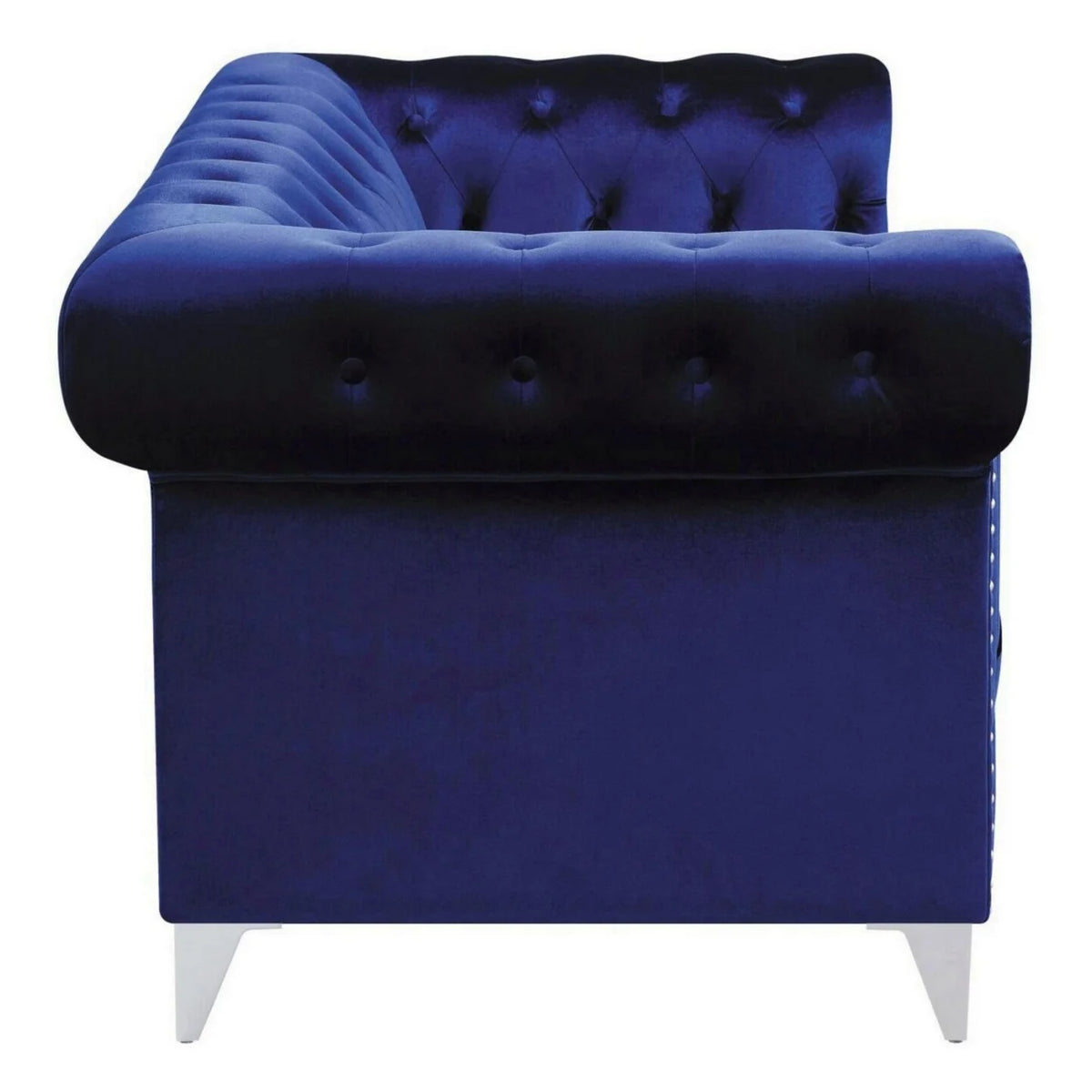 Blue Velvet Tuxedo Sofa E492725
