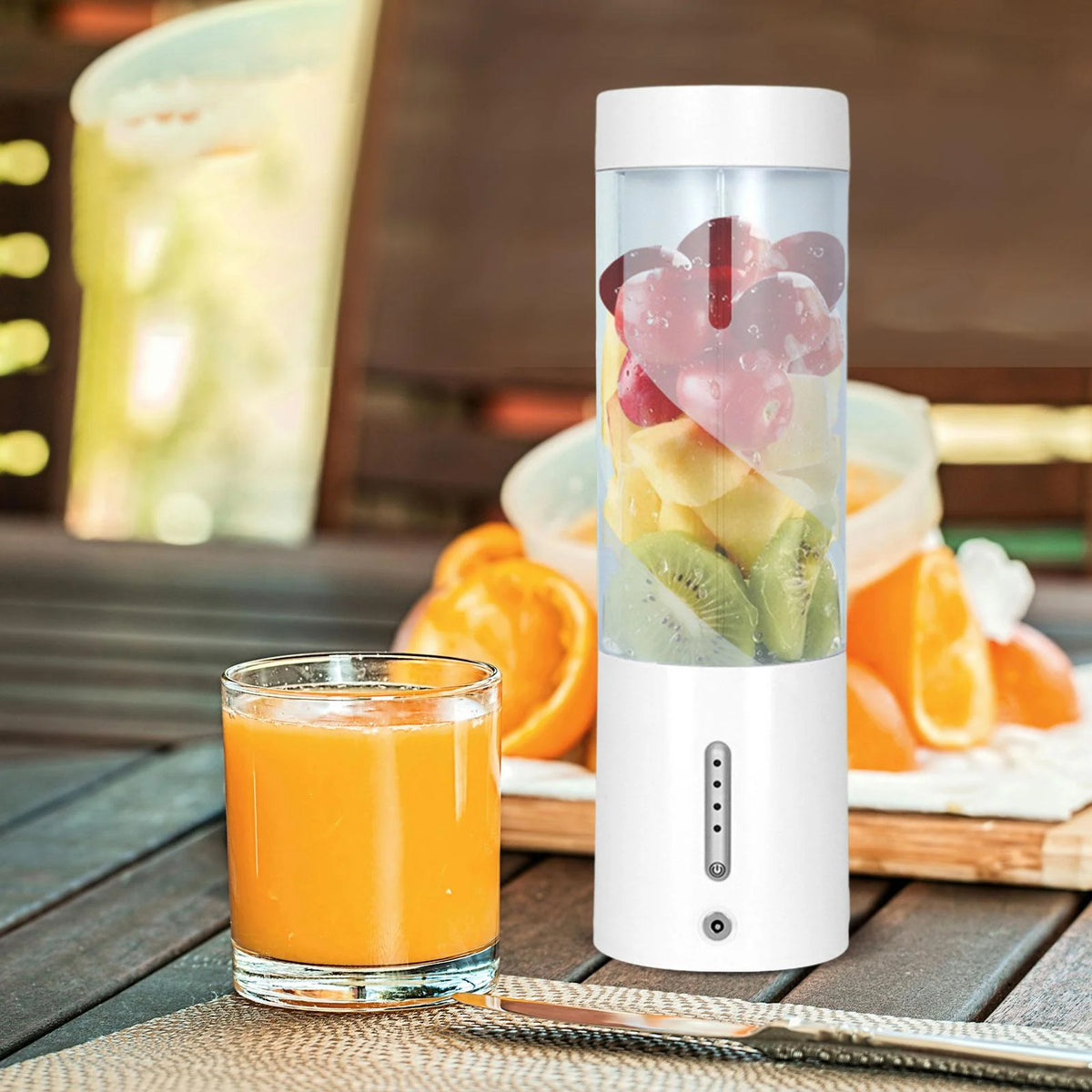 White Portable Electric Juicer V204