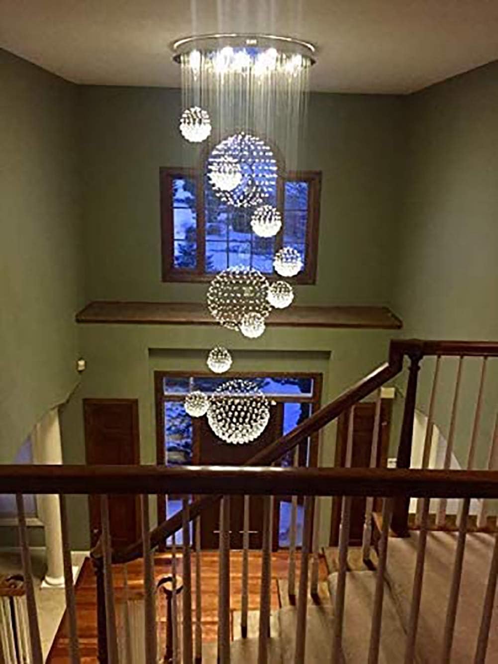 Crystal Chandelier, 13 Lights, Dia 31.5 X H86.6 F215448