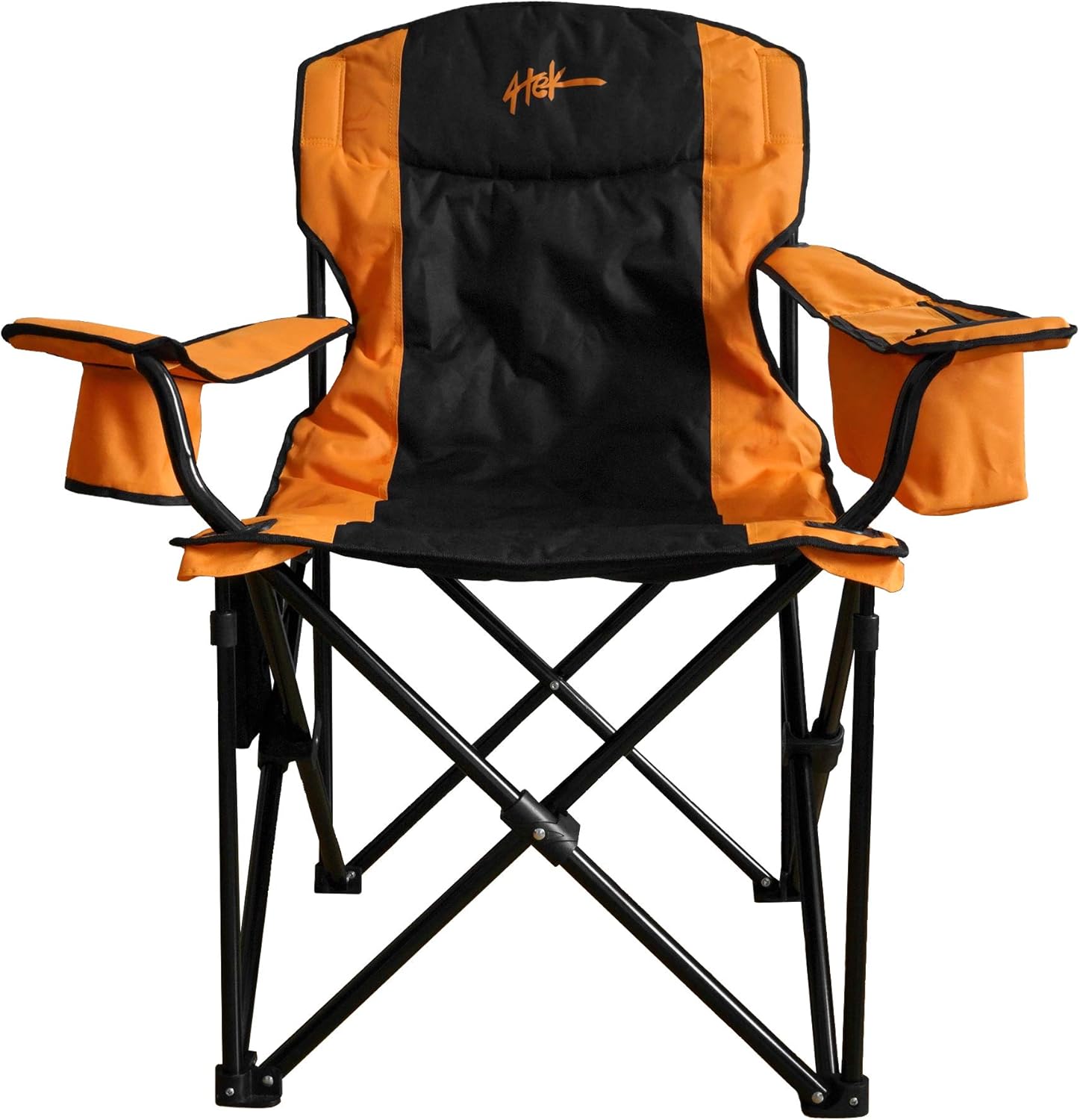 Heated Portable Chair Orange Black M456