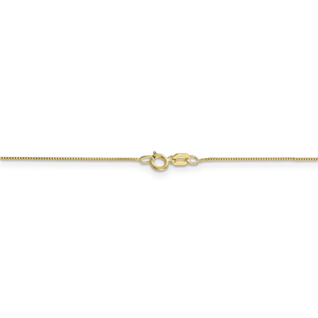 Real 10k Yellow Gold Box Chain Necklace P649