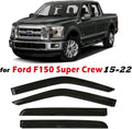 Dark Tinted Tape-On Side Window Vent Visor Deflectors Rain Guards Pack of 2 V9380