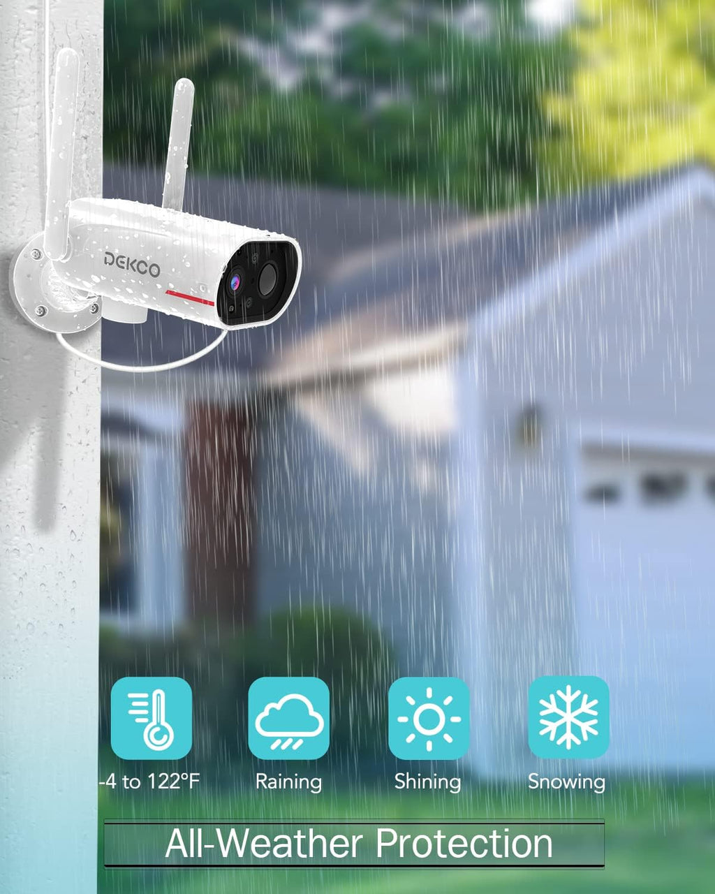 Wireless Outdoor Solar Security Camera with Night Vision G44394