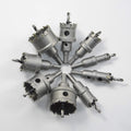 9 PCS Tungsten Carbide Tipped Hole Saw Set with 2 Pilot Drill Bit B319