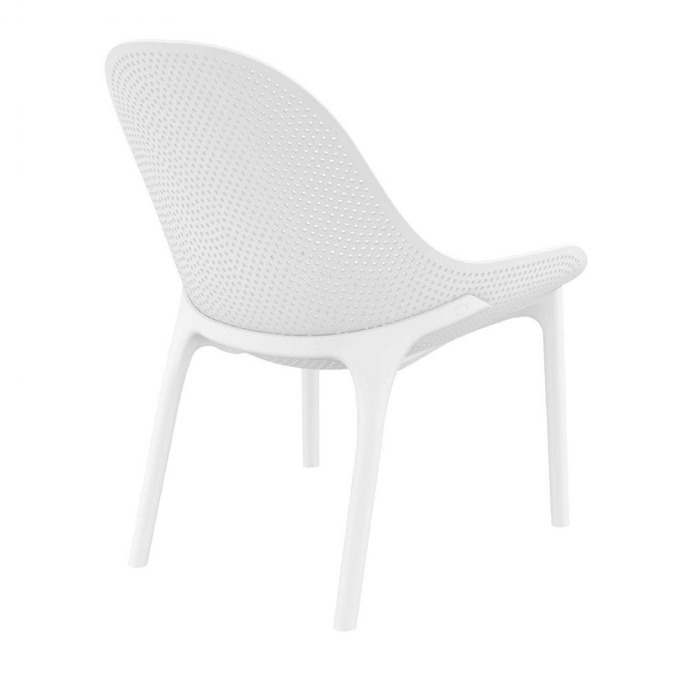 White Lounge Chair V137