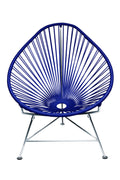 Chrome Frame Deep Blue Acapulco Chair E47806