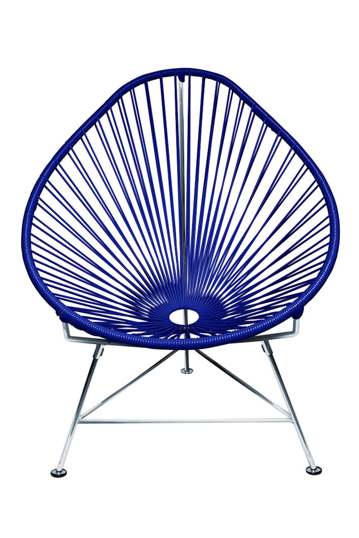 Chrome Frame Deep Blue Acapulco Chair E47806