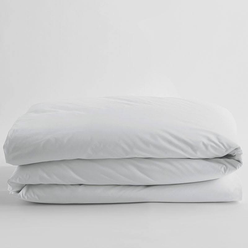 Pewter Gray Supima Cotton Percale Duvet Cover, Twin X322158