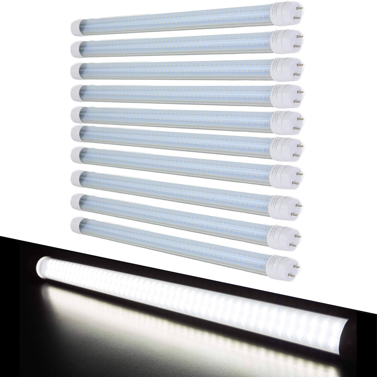 LED T8 18x22 Florescent Tube Replacement, 600 Lumen Natural White K159