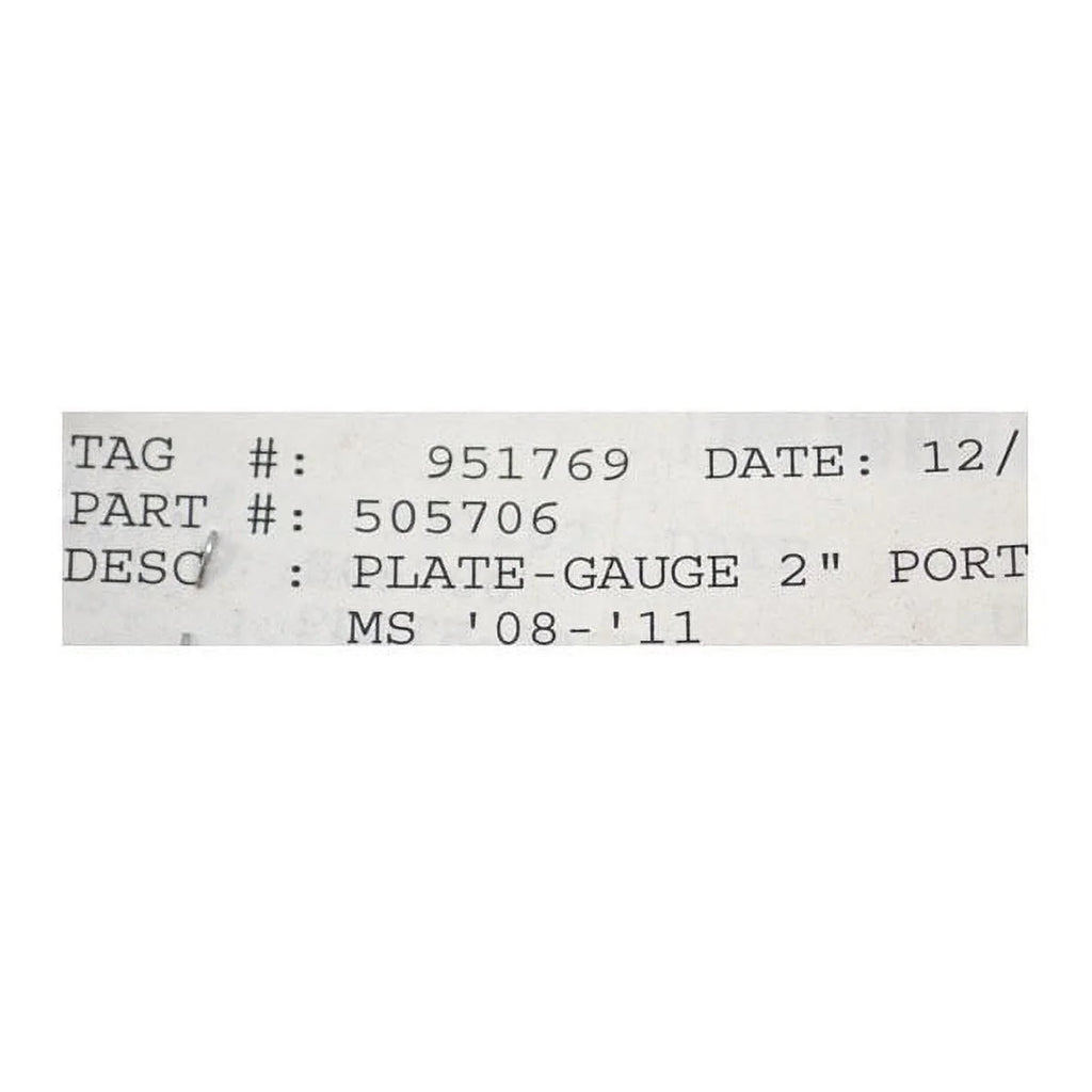 Aluminum Marine Boat Gauge Plates with Bezels Y6768