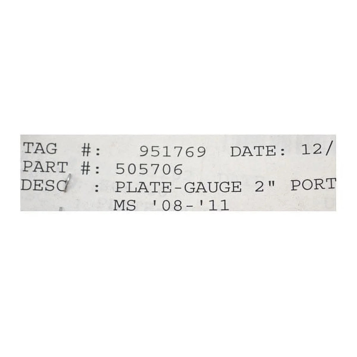 Aluminum Marine Boat Gauge Plates with Bezels Y6768