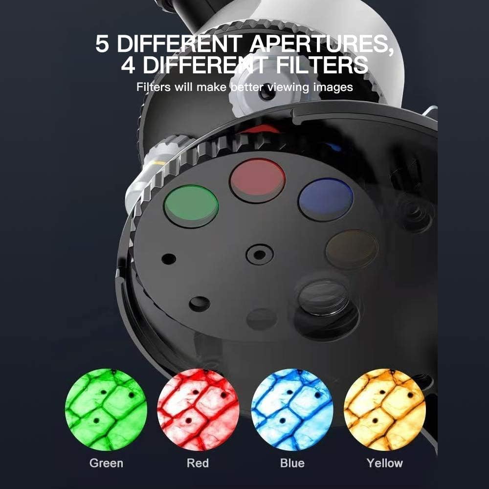 40X-1200X LED Microscope Kit with Slides H664