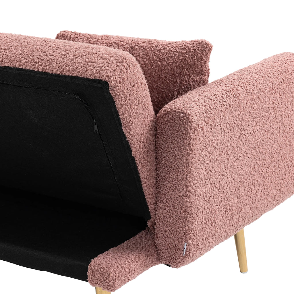 Velvet Sofa with Metal Feet W544