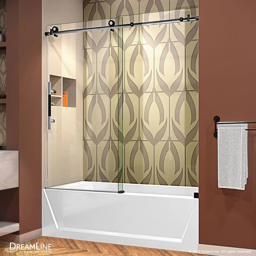 Fully Frameless Sliding Tub Door A953540
