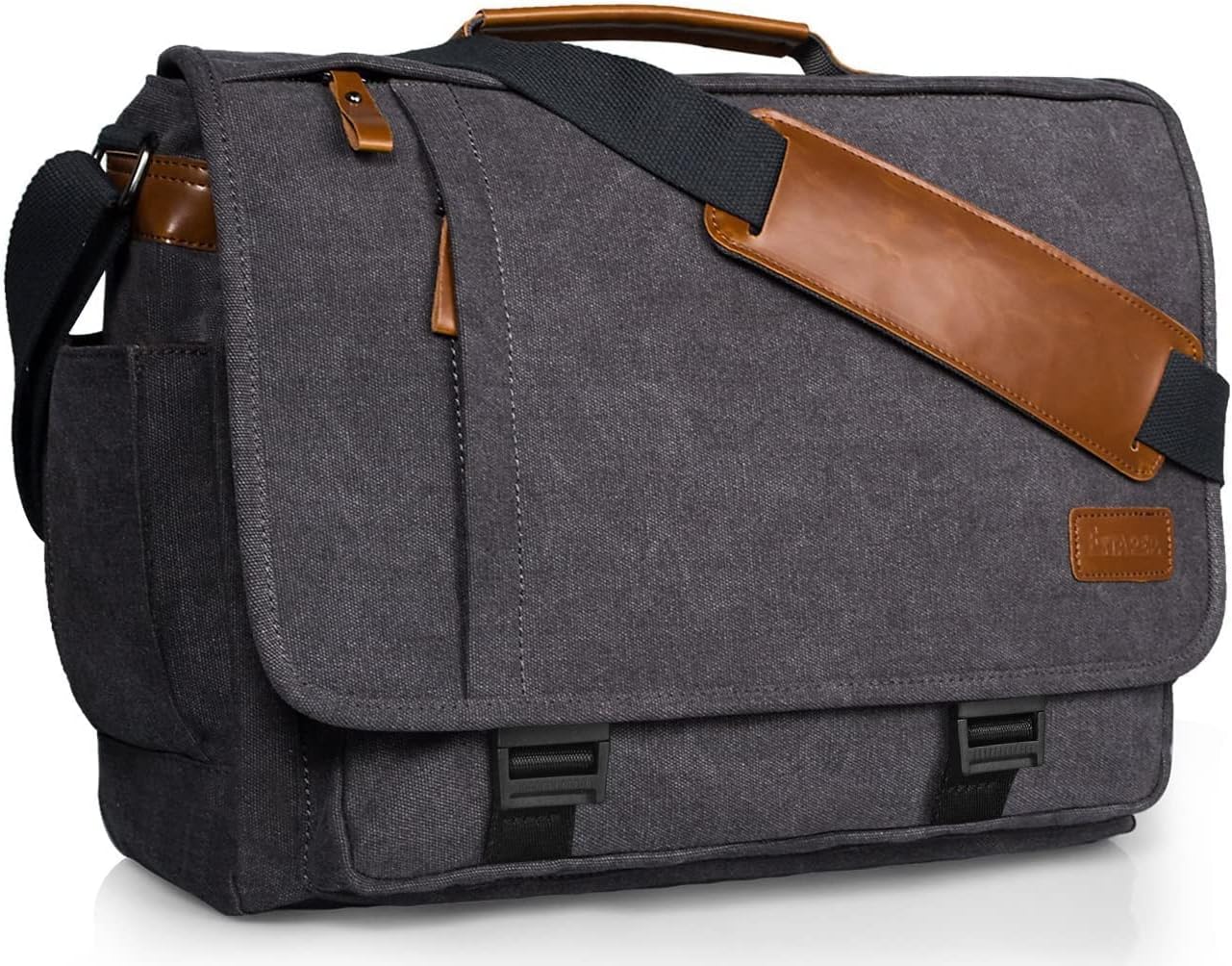 Water-resistance Canvas Shoulder Bag 15.6 Inch Laptop B714681