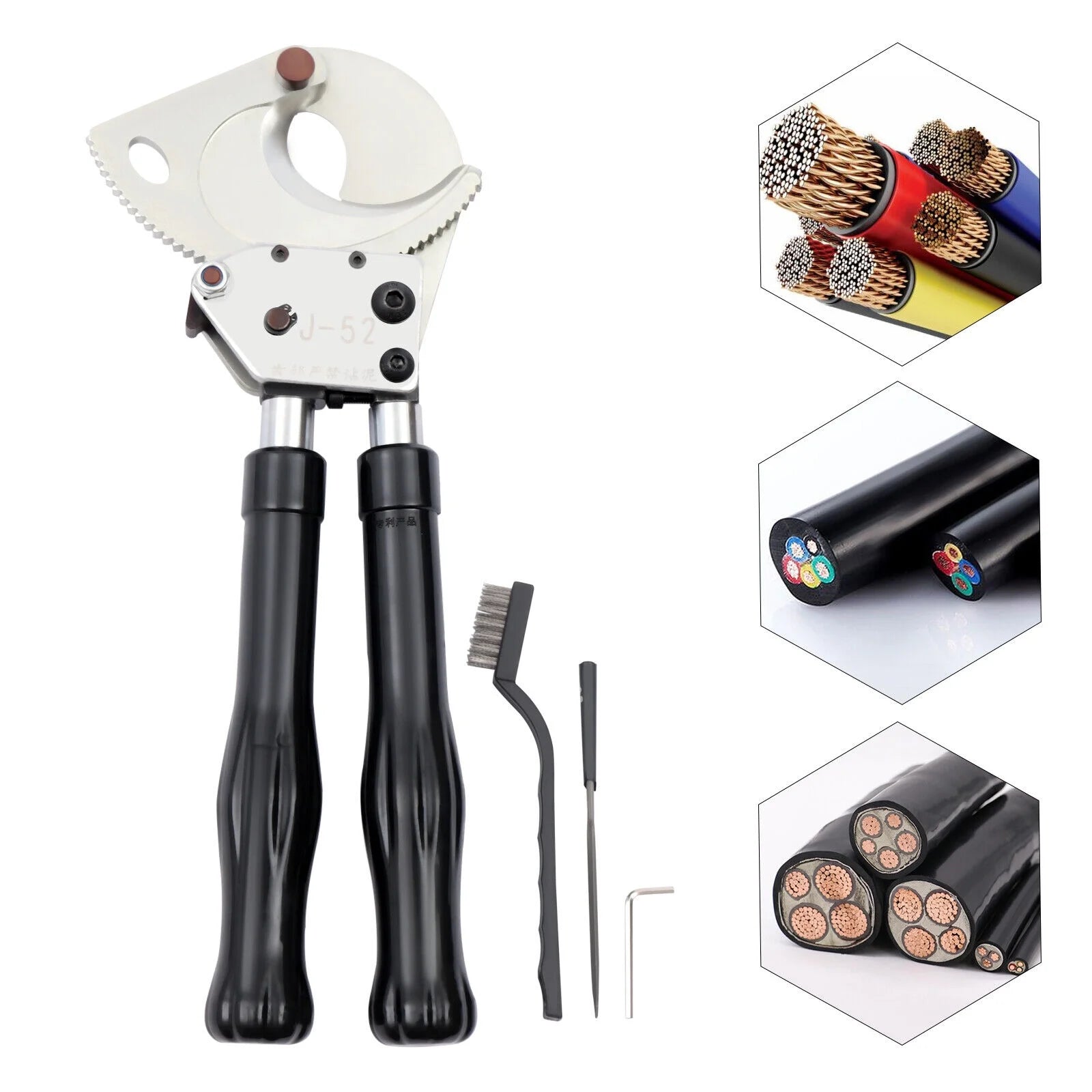 Ratchet Cable Cutter Hand Tool Cut Up To 50 mm E69935
