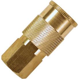 Brass Coupler 3/8x22 x 1/4x22 Female NPT - Pack of 10 R2477