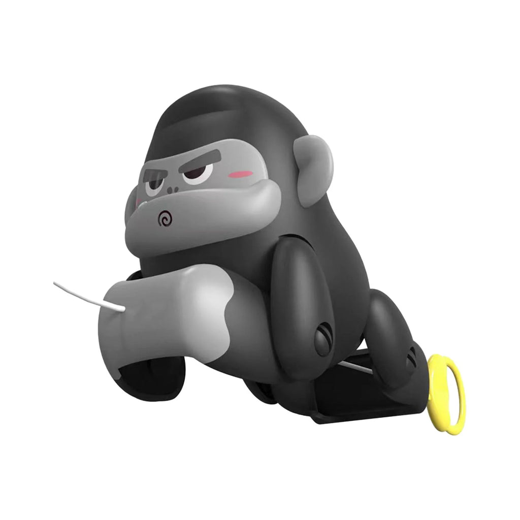 Black and Gray Pull Along Gorilla Toy W675099