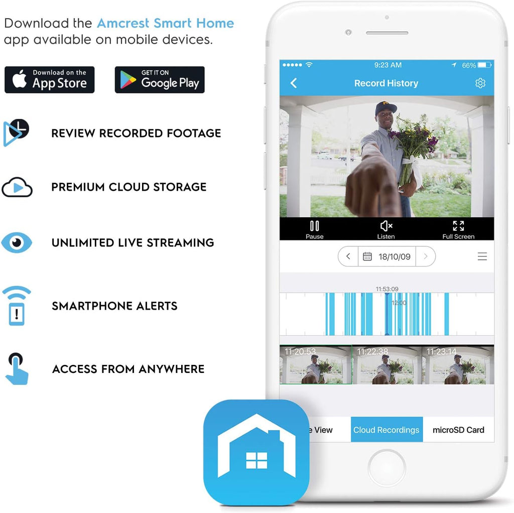 1080P WiFi Video Doorbell Camera with 2-Way Audio Q918