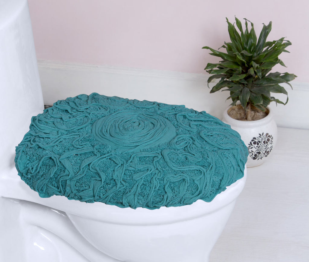 Blue Cotton Toilet Seat Lid Cover Q11289