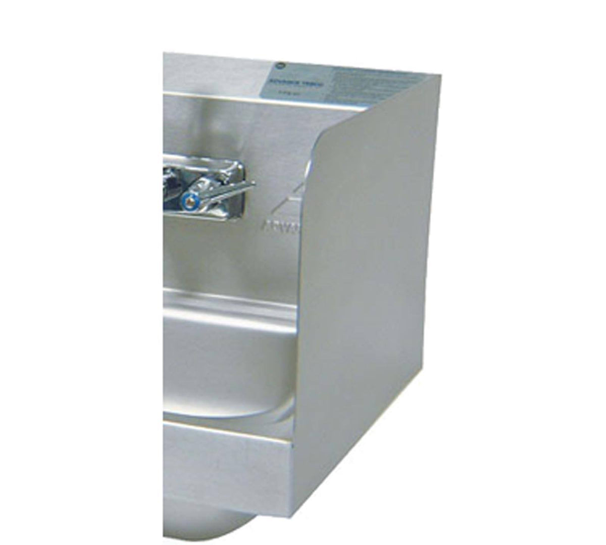 Welded Side Splash, 12x22 Tall E60126