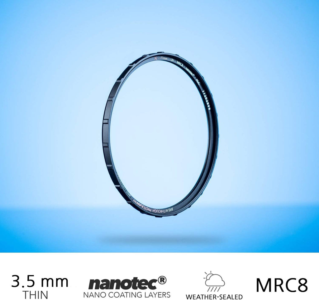 105mm X2 UV Filter for Camera Lenses with Lens Cloth Z8917