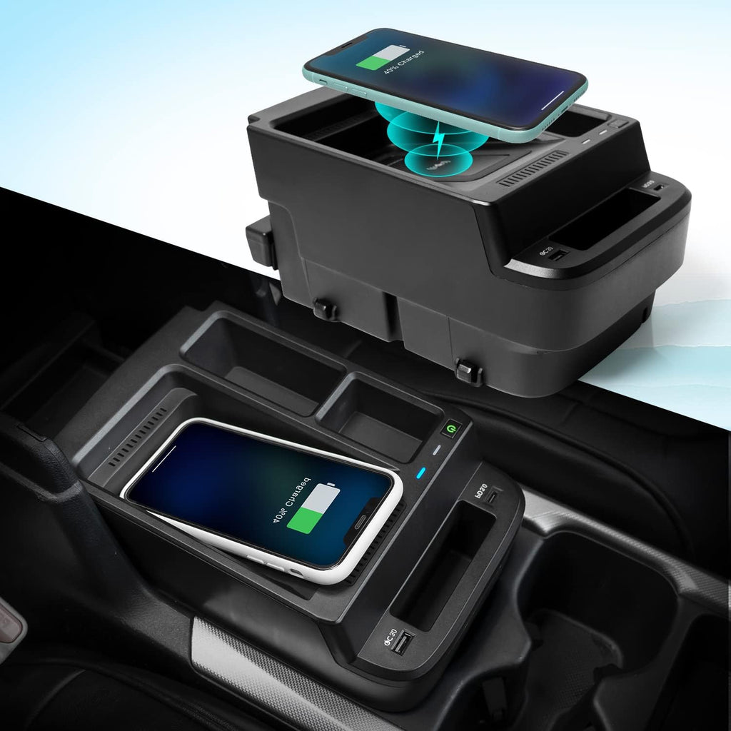 Center Console Organizer with Wireless Charger R4259