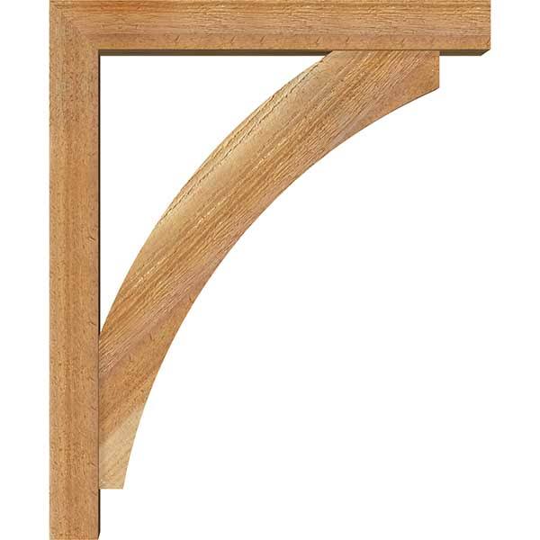 Rough Sawn Western Red Cedar Bracket with Offset Brace I1681