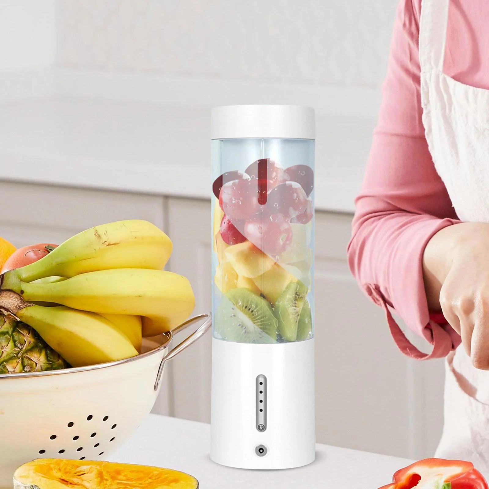 White Portable Electric Juicer V204