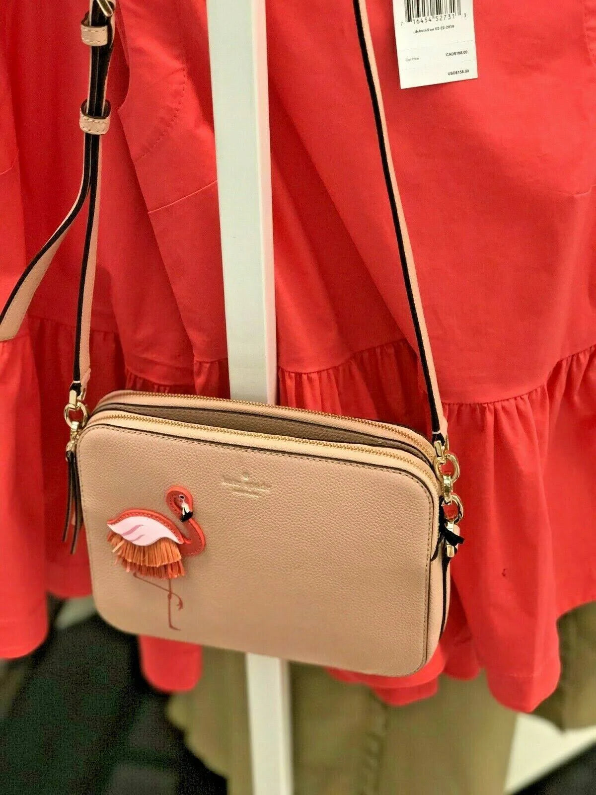 Flamingo Crossbody Camera Bag D2538