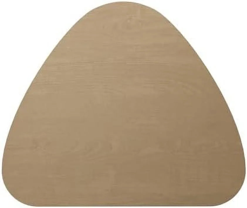 White Brown Birch Solid Wood Round Table X48885