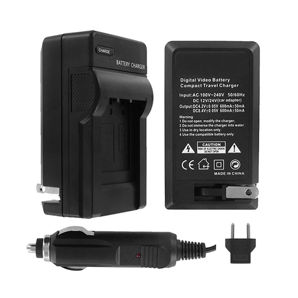 2-Pack High-Capacity Replacement Batteries with Rapid Travel Charger for Select Casio Cameras L701934