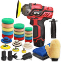 12V Cordless Car Polisher and Buffer with 1500mAh Li-ion Battery, Pack of 2 F39905