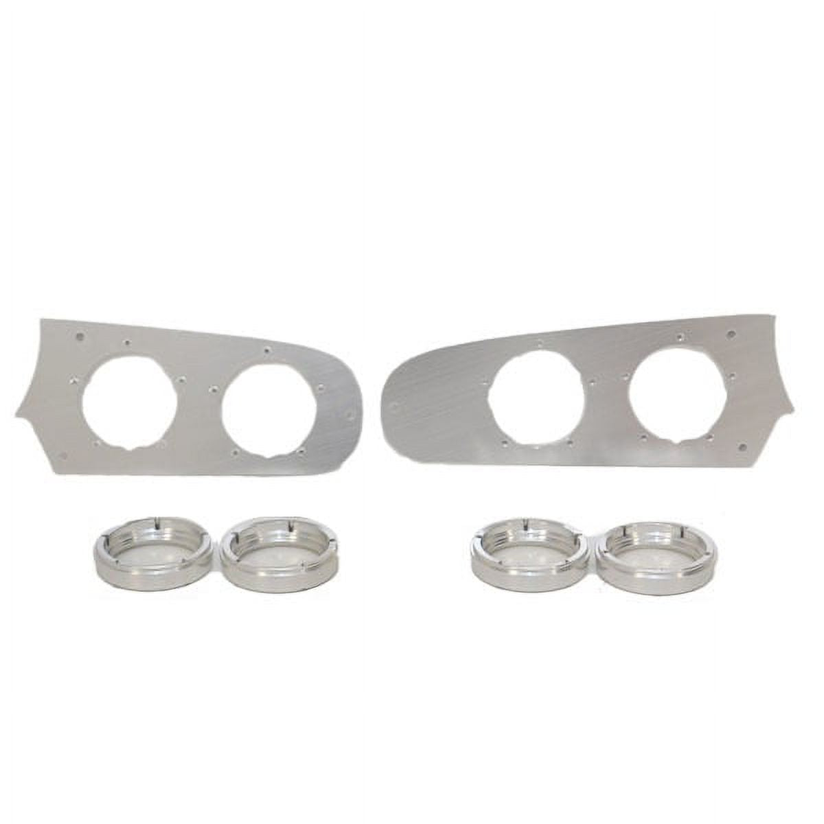 Aluminum Marine Boat Gauge Plates with Bezels Y6768